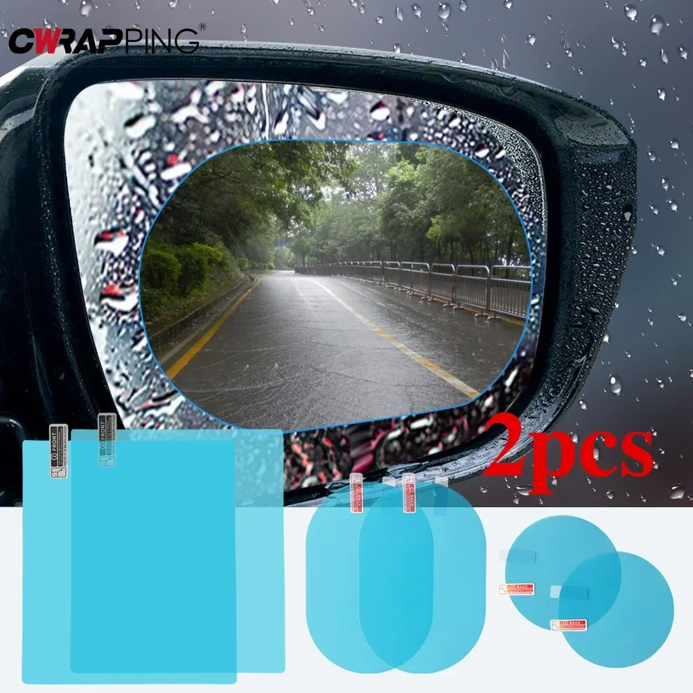 

Waterproof Rearview Mirror Sticker,2pcs Clear Rainproof Protective Film, Anti-Rain Tuning Accessories