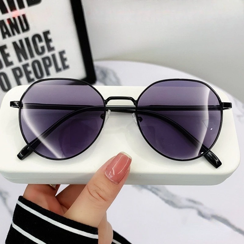 Plamis Photochrome Anti Strahlung Metall Computer Brille Anti Blau Licht Brillen Für Frauen/Männer – Detail 3