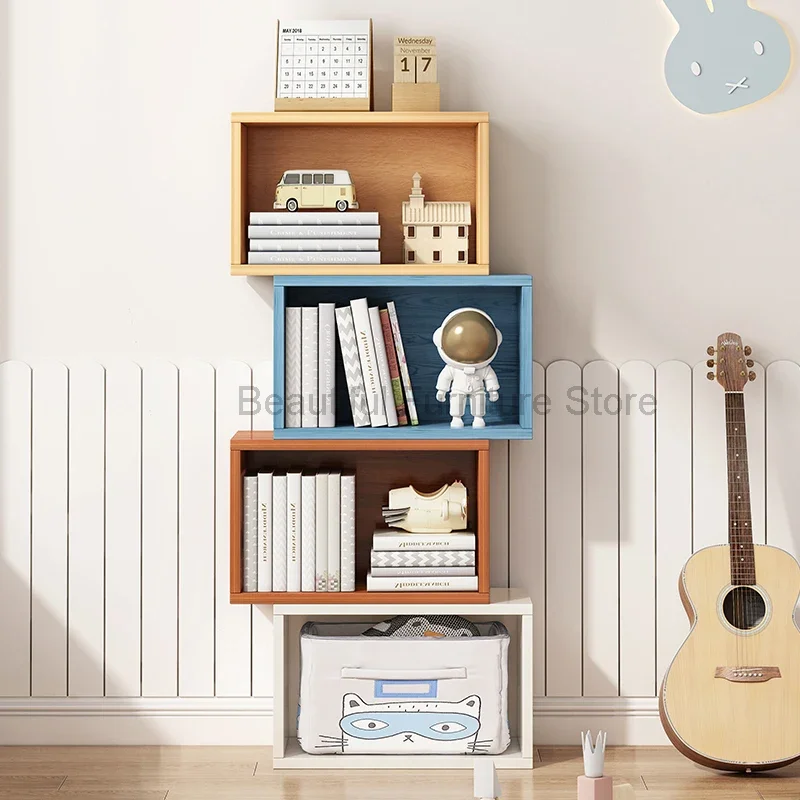 Mobile Decor Bookcase Desktop Combination Bedside Sideboards Bookshelf Locker Modern Etagere Rangement Minimalist Furniture Ｈｏｍｅ