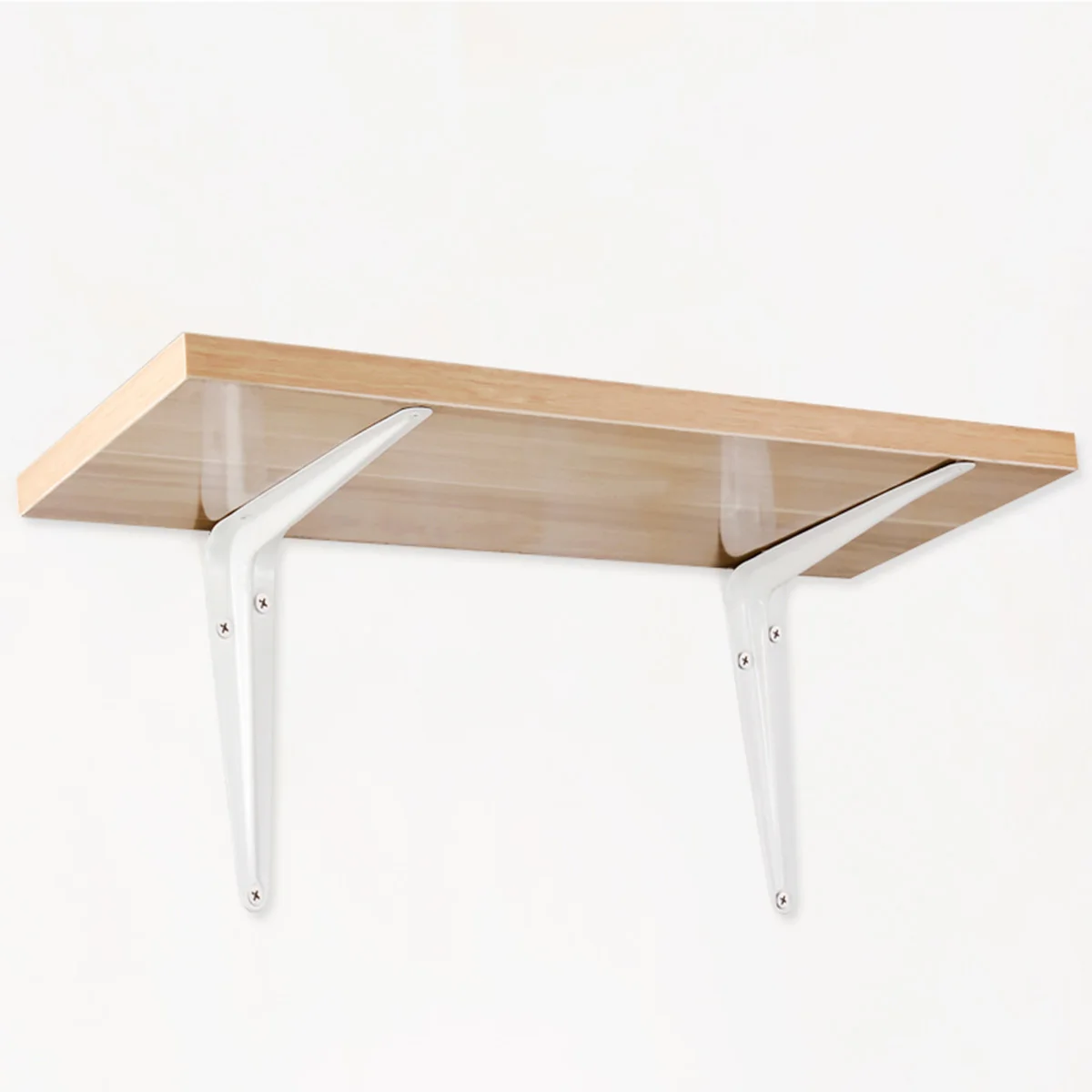 

2 pcs 90 Degree Metal Angle Bracket Wall Mounted Shelf Support Steel Corner Braces L-Shaped Wall Shelf Bracket For Bookshelf