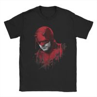 Daredevil Born Again Mask of Justice T-Shirts for Men TV Series Unique Cotton Tee Shirt O Neck Short Sleeve T Shirt Gift Clothes