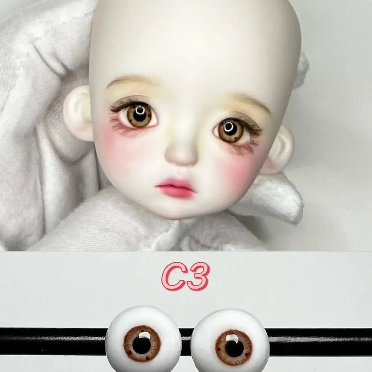 Ojos de muñeca de yeso para muñeca Bjd, 12/14/16/18/20/22/24/30mm, accesorios para muñecas Bjd, 1/6 1/4, 1/3, novedad