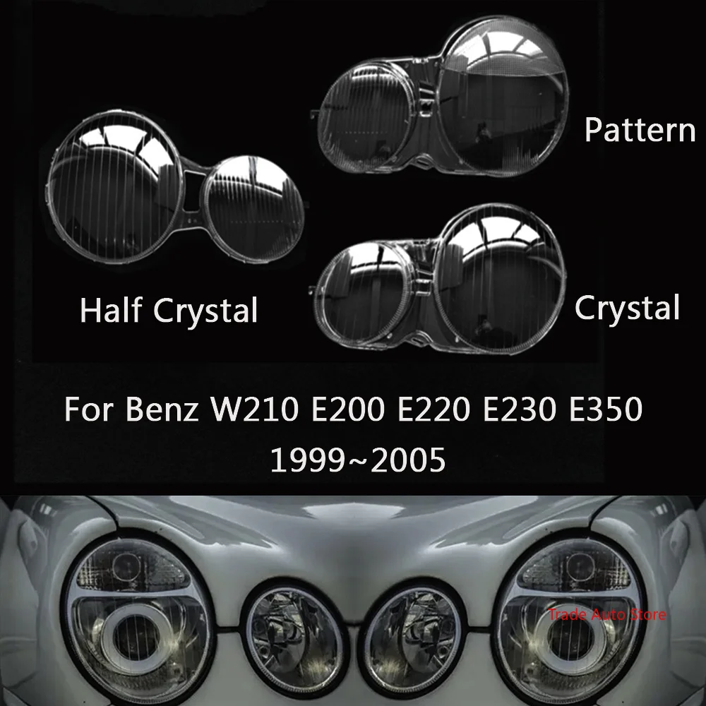Front Headlight Cover Lens Shell Lampcover For Mercedes Benz W210 E200 E220 E230 E350 1999-2005 Headlamp Lampshade Replacement