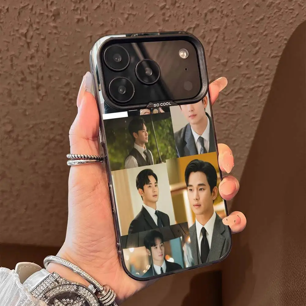 Etui na telefon iPhone 13,16,15,14,17,12,11,Pro,Max,Plus,E,Air,Mini Kim S-Soo-hyun Aktor Czarne Etui Tpu