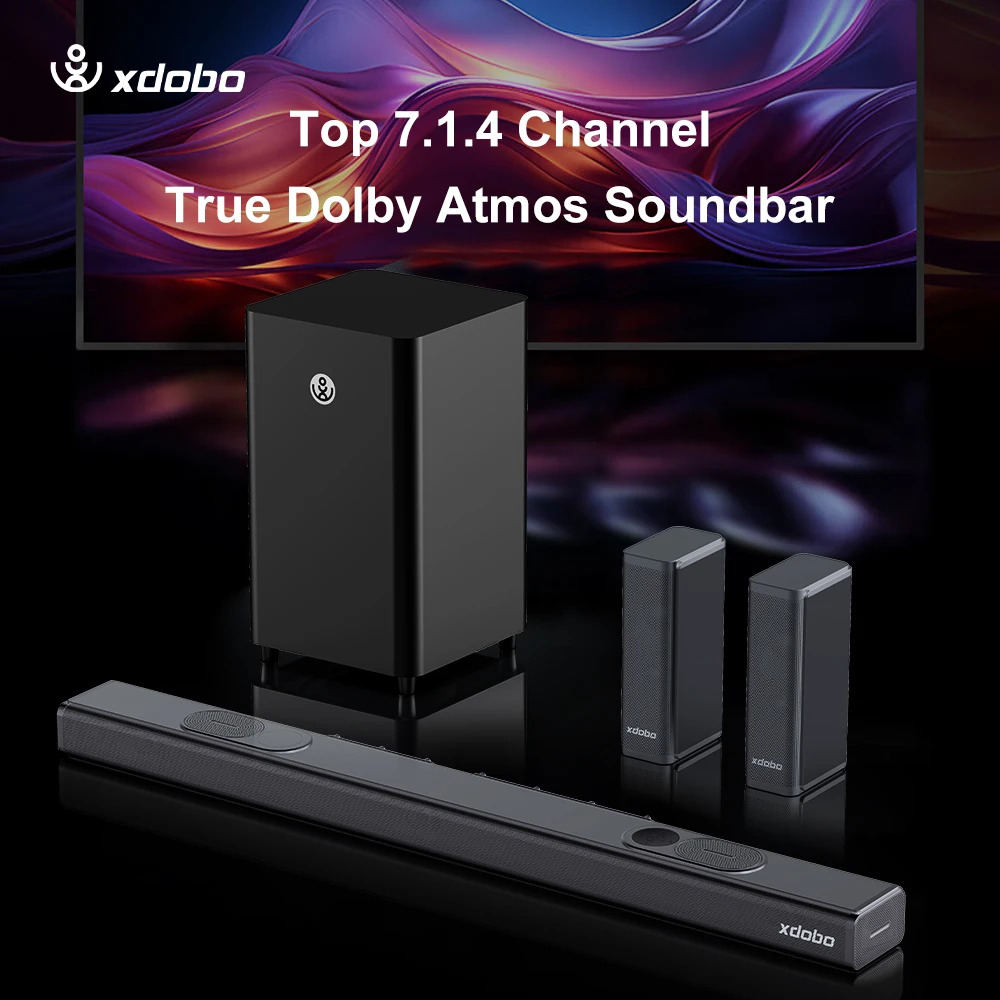 Xdobo Pacific 1982 500W Wooden Subwoofer Soundbar For 5.3 Wireless Speaker USB Support Stereo Sound Home Theatre Music view 4