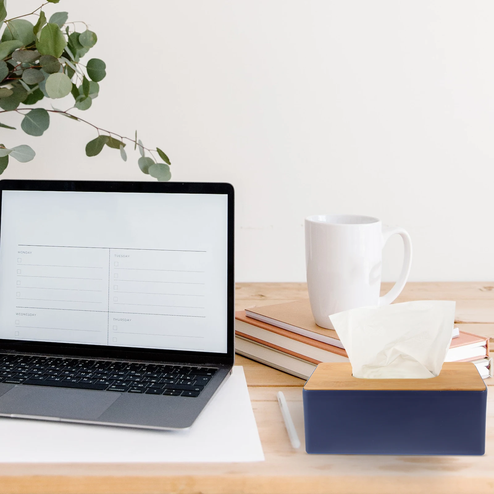 

Rectangle Wooden Tissue Box Cover Premium Material Decorative Household Storage Organizer for Home Office Car Tissue Box Covers