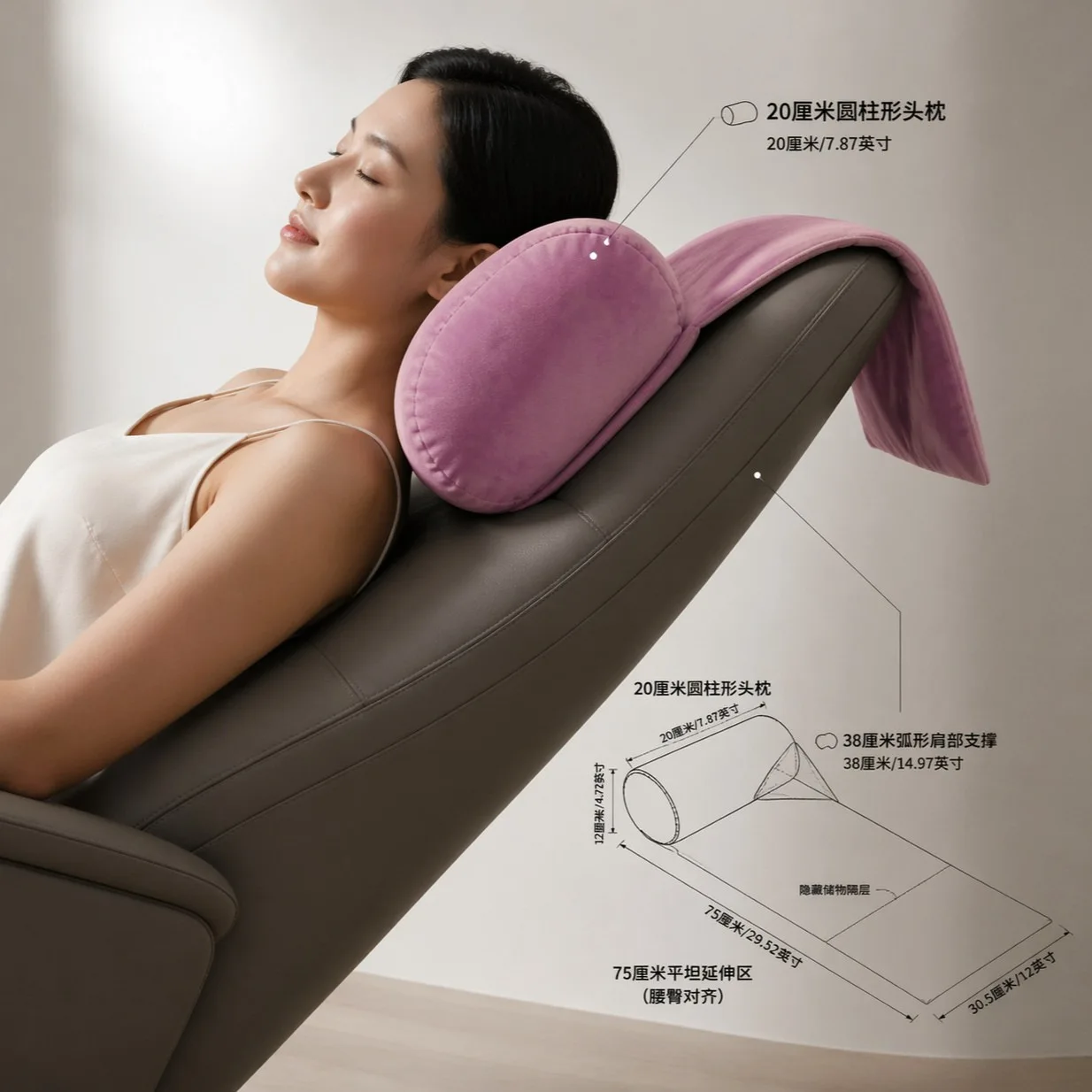 Memory Foam Cervical Pillow for Recliner Sleeping Protector Orthopedic Cervical Spine Pillow Neck Head Support Pillows