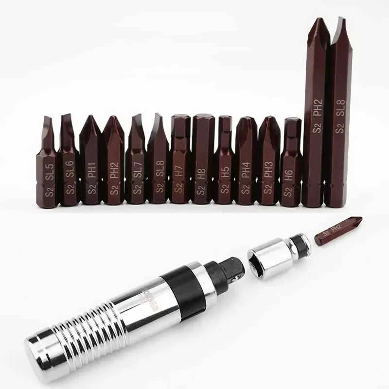 12 PCS/16 PCS ไขควงชุด 1/2 "Reversible DRIVER เจาะ Bits EXTRACTOR ชุดบ้านมือเครื่องมือโลหะ Storage Case