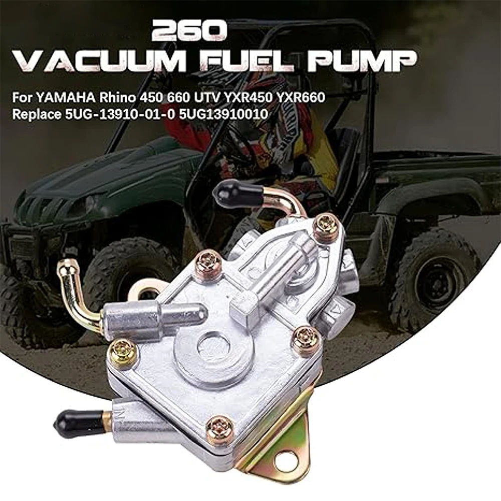 

Fuel Pump for Yamaha Rhino 660 2004-2007 / Rhino 450 2006-2009 Replaces 5UG-13910-01-00 5UG-13910-00-00(1/4" Fuel line)