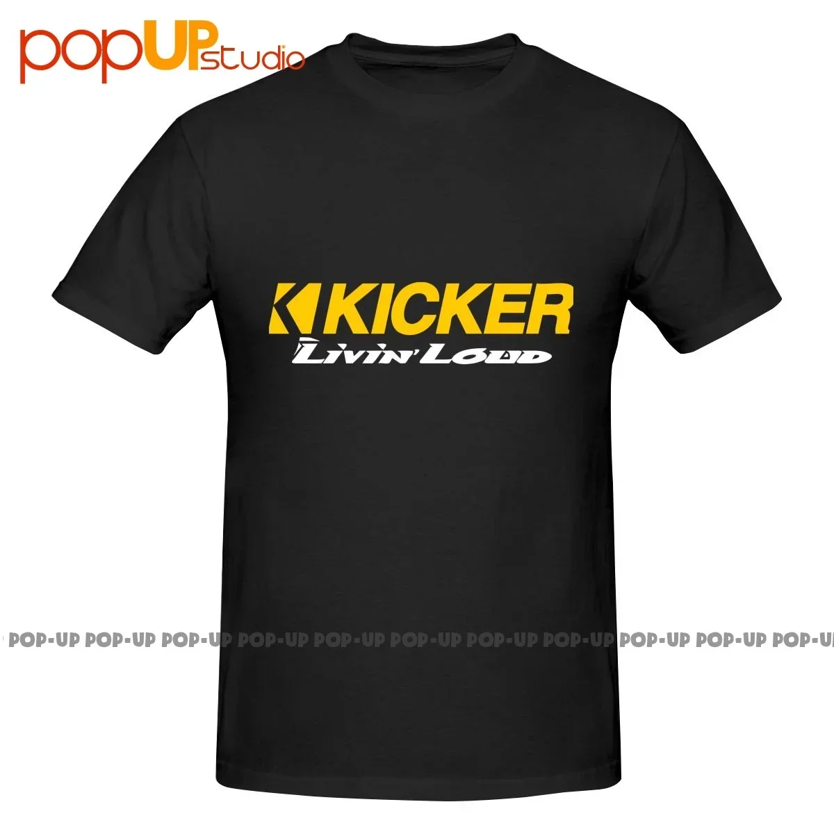 Kicker livin alto-falantes com logotipo de áudio amplificadores subwoofers de carro P-226 camisa camiseta pop melhor qualidade