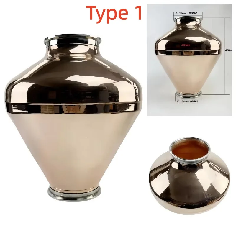 

High Purity 6inch X 6inch Copper Onion Head For The Brewing Of Whiskey Or Brandy,H- 450mm,30L