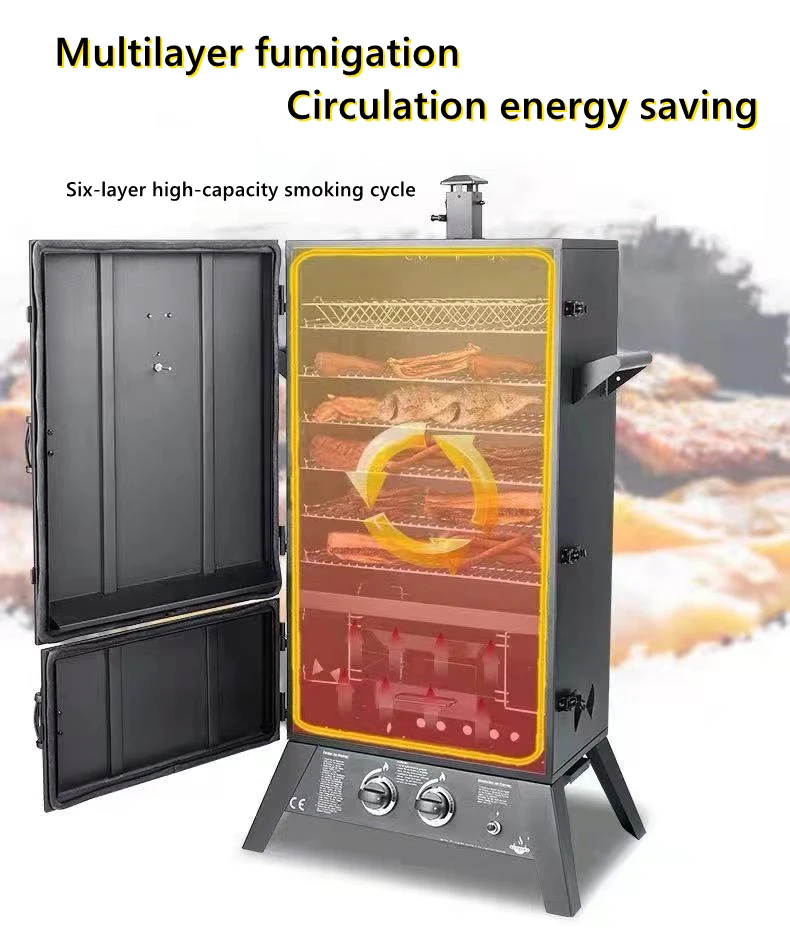 Cheap Price Meat Smoking Machine Food Gas Smokehouse Oven Charcoal Smoke Oven