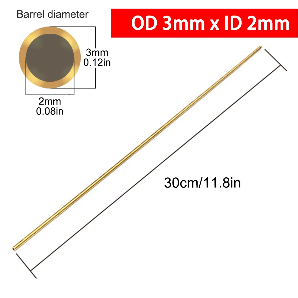 황동 튜브, 황동 로드 파이프, 직경 2, 3, 4, 5, 6, 7, 8, 9, 10, 11, 12, 13, 14, 15mm, 길이 300mm, 0.5mm 튜브 모델 제작 절단 도구