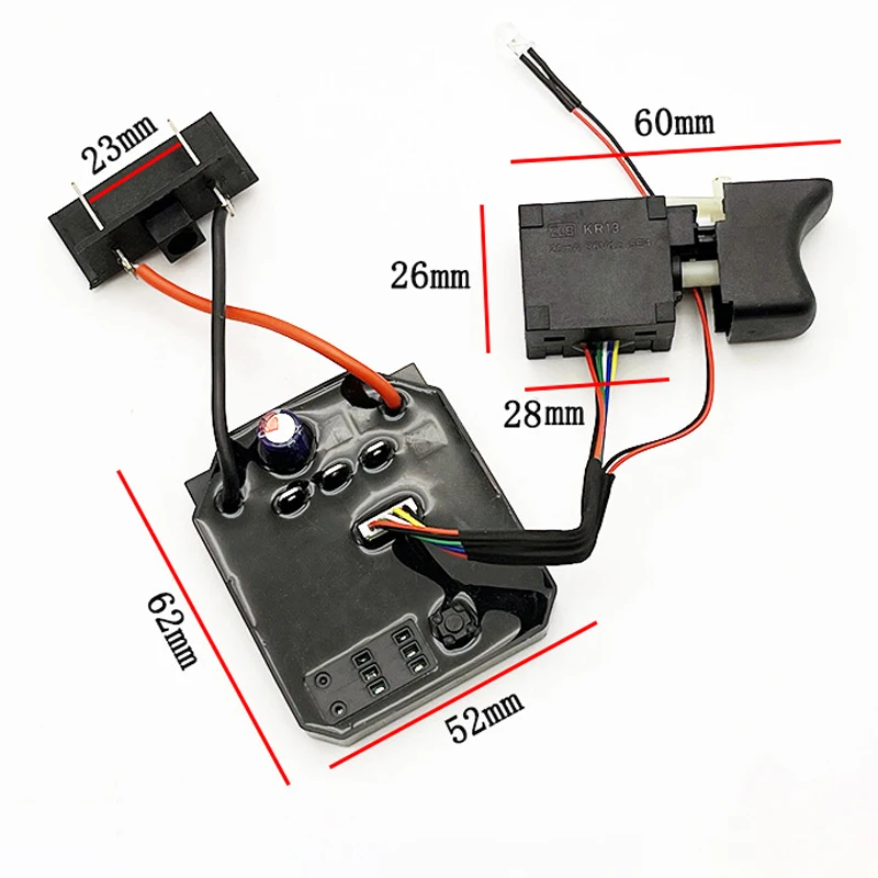 

1 Sets Control Board+Switch+Pins For Dayi 2106 Brushless Electric Wrench Motherboard Accessories Switch Drive Board Controlle