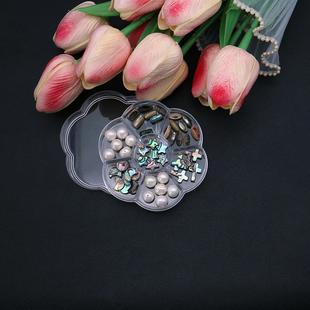 

Новая смешанная 6-сетка, прозрачная шкатулка для драгоценностей, пластиковые материалы, пустое отделение, органайзер, коробка, бусины, серьги, шкатулка для ювелирных изделий, цветов