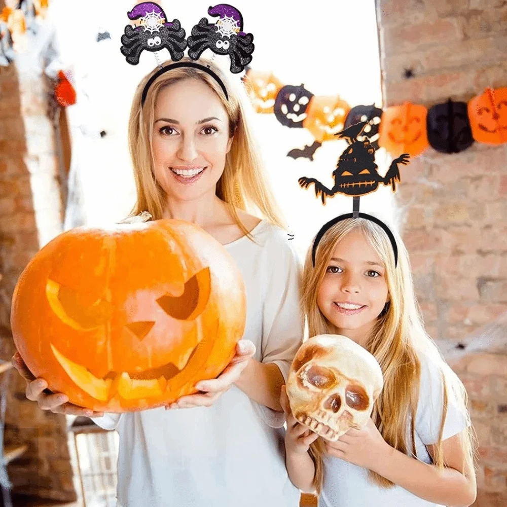 

New Cartoon Halloween Headband Bat Hair Accessories Masquerade Decorations Happy Halloween Party Cosplay Hairband Cosplay Props