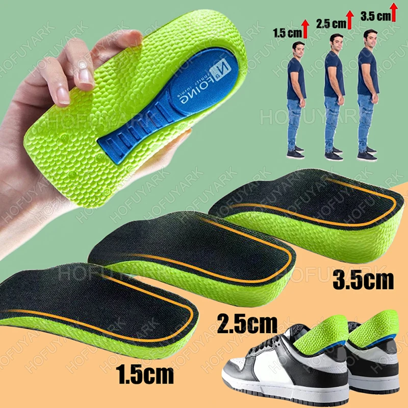 

Height Increase Shoe Insoles for Men Women Arch Support Orthopedic Insoles Sneakers Heel Lift Templates Memory Foam Shoe Inserts