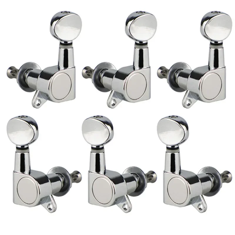 

Big Square Sealed Guitar Tuning Pegs Keys Tuners Machine Heads for Electric Guitar Black/Gold/Chrome