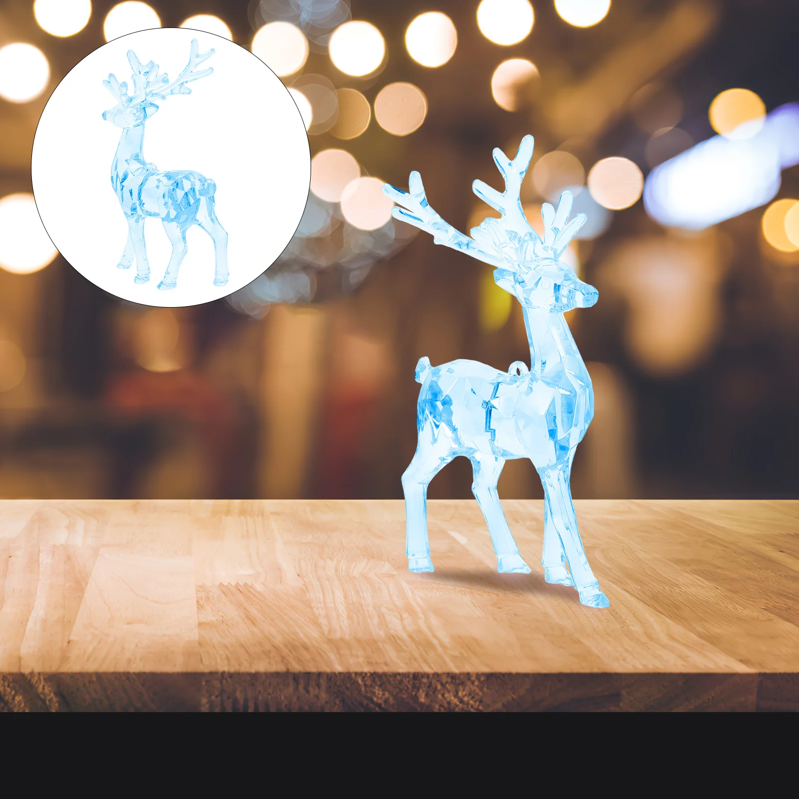 

2Pcs Xmas Tree Hanging Elk Decors Acrylic Christmas Decorations Lifelike Ornaments Christmas Ornament Elk Decorations