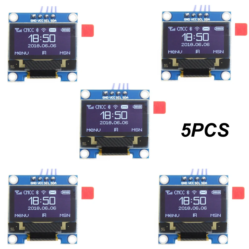 

1/5 шт. 0,96-дюймовый модуль I2C OLED-дисплея, чип драйвера SSD1315 128X64 4Pin IIC Serial 12864, плата ЖК-экрана для ARDUINO STM32 RAS
