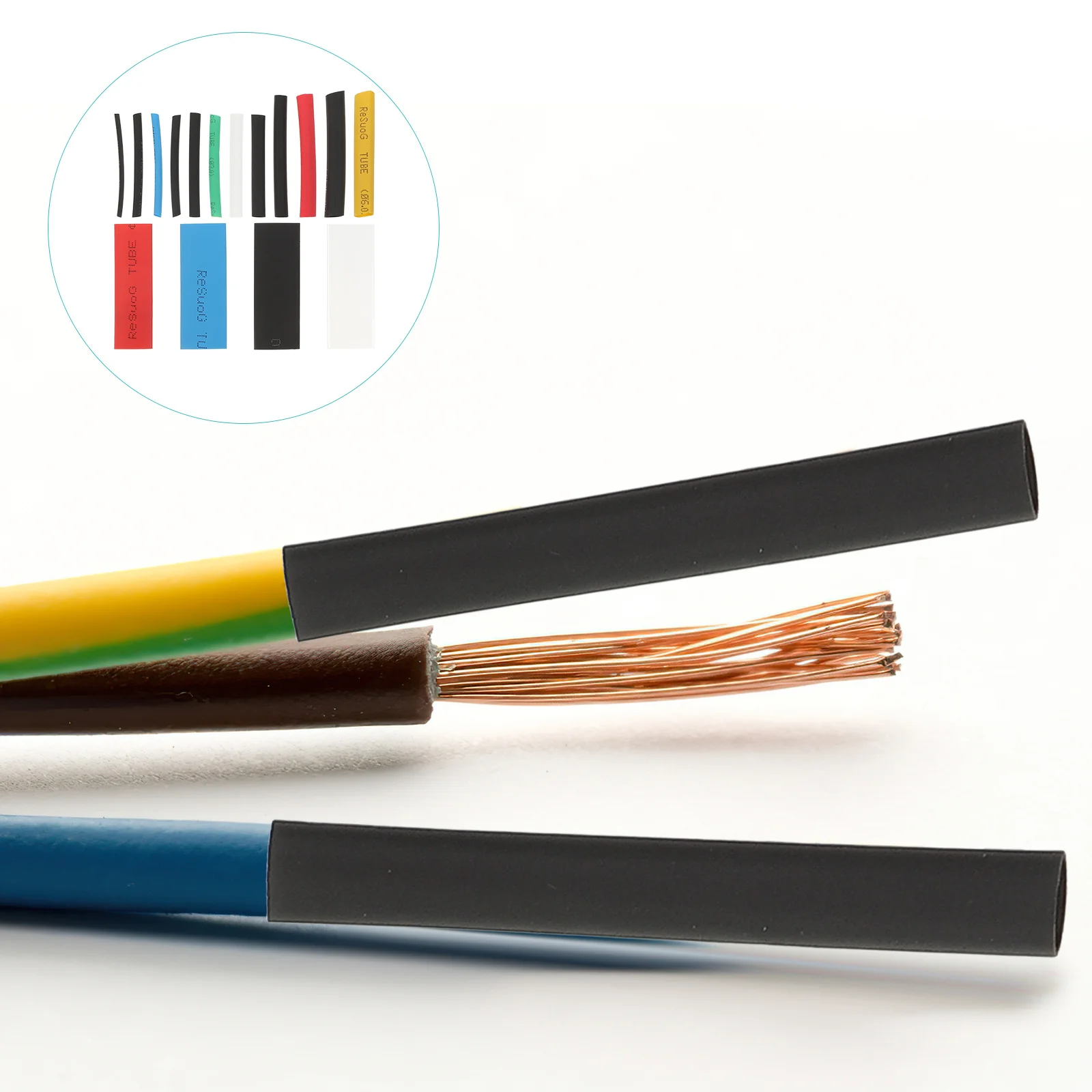 

580Pcs Wire Shrink Wrap Tubing Sturdy Storage Box Included Heat Resistant Reliable Insulation for DIY Electronics Repairs