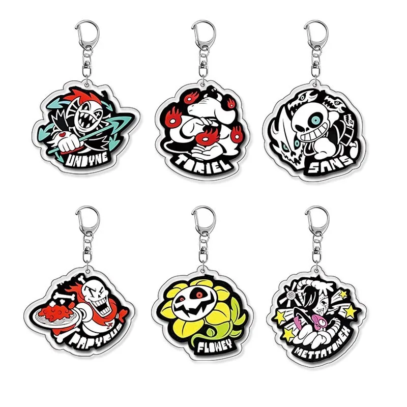 Juego Deltarune llavero accesorios de moda Ralsei Kris Susie Spamton Undertale Angel joyería llavero para niños regalos de fiesta