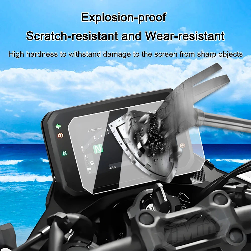 For Honda CBR400R CB400F NX400 2024 Motorcycle Cluster Scratch Protection Film Instrument Panel Tempered Glass Screen Protector