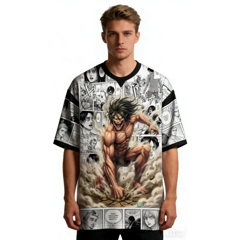 camiseta-masculina-attack-on-titan-eren-jaeger-attack-titan-anime-com-estampa-sublimada-completa-de-manga-estilo-casual-streetwear