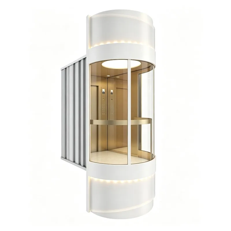 Hydraulic 2/3/4 Floor Passenger Lift Shaftless Lift Pitless Lift Personal Elevator for Home House Glass Shaft Elevator for Villa