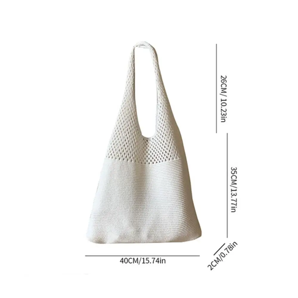 بلون الحياكة حقيبة كتف الجوف خارج سعة كبيرة البوهيمي الكروشيه حمل حقيبة تنوعا حقيبة يد منسوجة غير رسمية الإناث