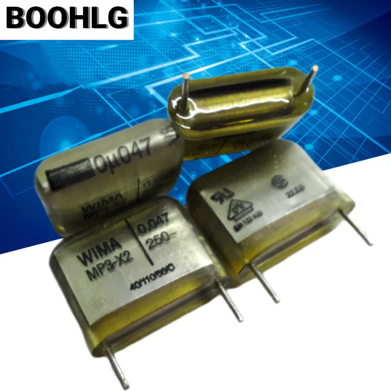 

5PCS WIMA MP3 - X2 0.047uF 250VAC 47nf 473 Film Capacitor 15MM