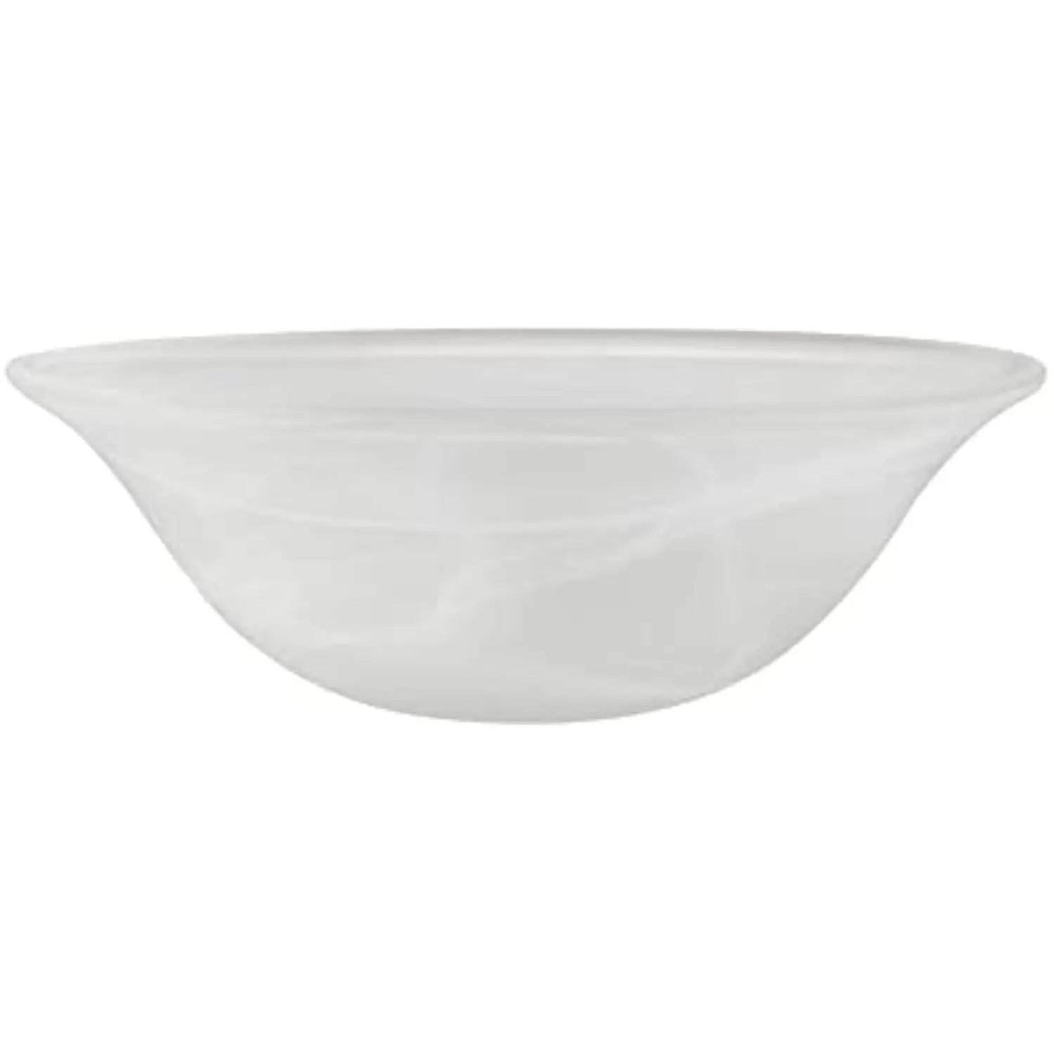 

23510-11,Alabaster Replacement Glass Shade for Medium Base Socket Torchiere Lamp, Swag Lamp and Pendant, 14 Diameter x 4-3/4 H