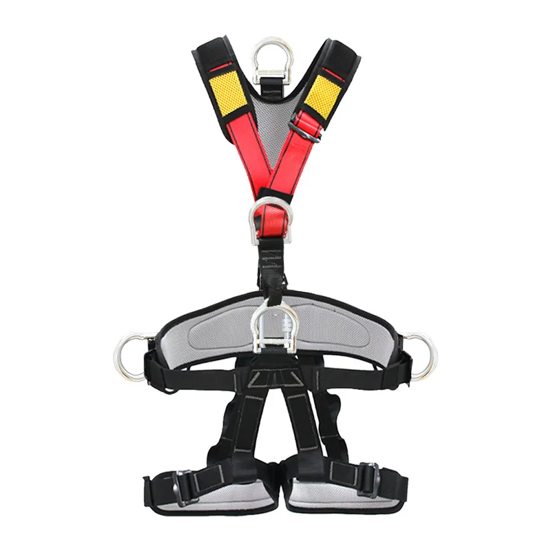 Full-Body 5-Point Safety Harness Protection Safety Belt for High-Altitude Operations Outdoor Development Rock Climbing Rescue