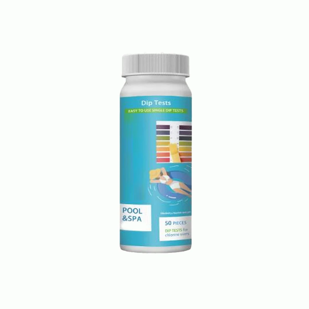 Pool Test Strips 3-in-1 Kit for Fast Accurate Detection of pH and Alkalinity Levels in Freshwater and Saltwater Pools