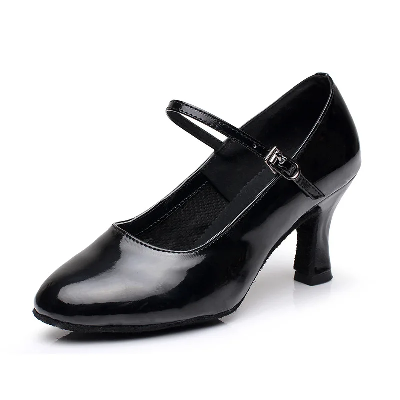 Chaussures de danse modernes à talons moyens pour femmes adultes, vêtements de danse carrés à semelles souples, chaussures de scène argentées Chacha latine pour femmes