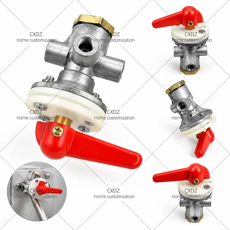 Door Pump Shut Off Valve Bleed Valve Emergency Switch for Buses School Buses Hand Pulled Emergency Valves 2 Way