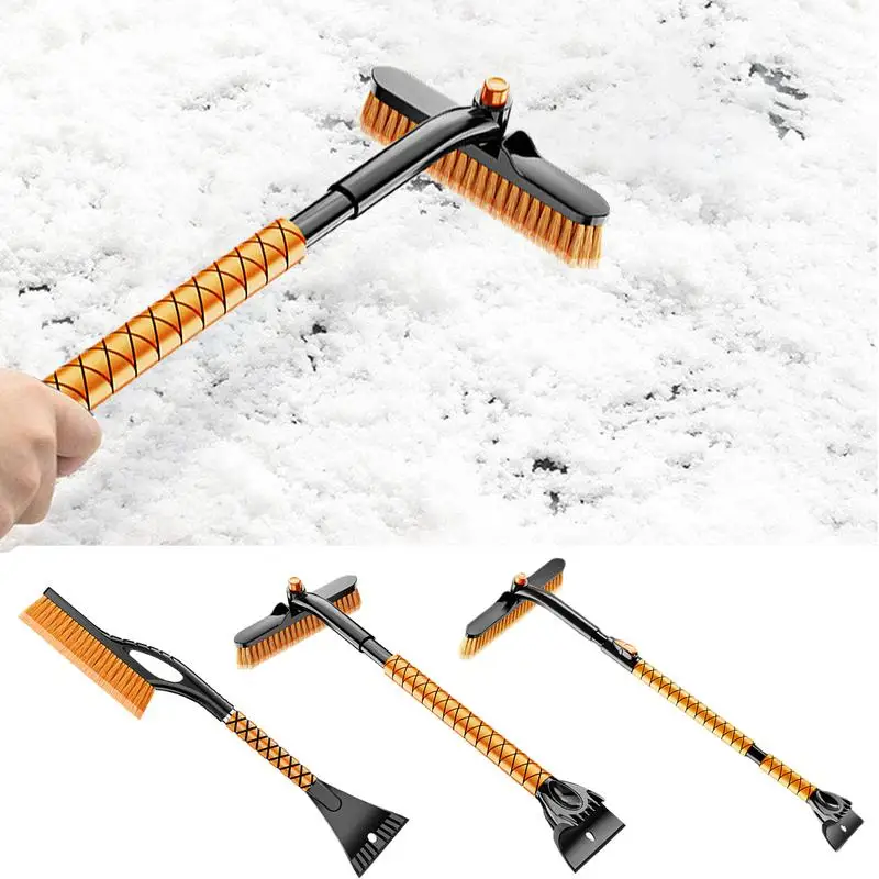 

Car Scraper Snow Brush and Ice Scraper Snow Removal Tool Snow Shovel Window Deicer Ergonomic Grip Snow Remover Car Snow