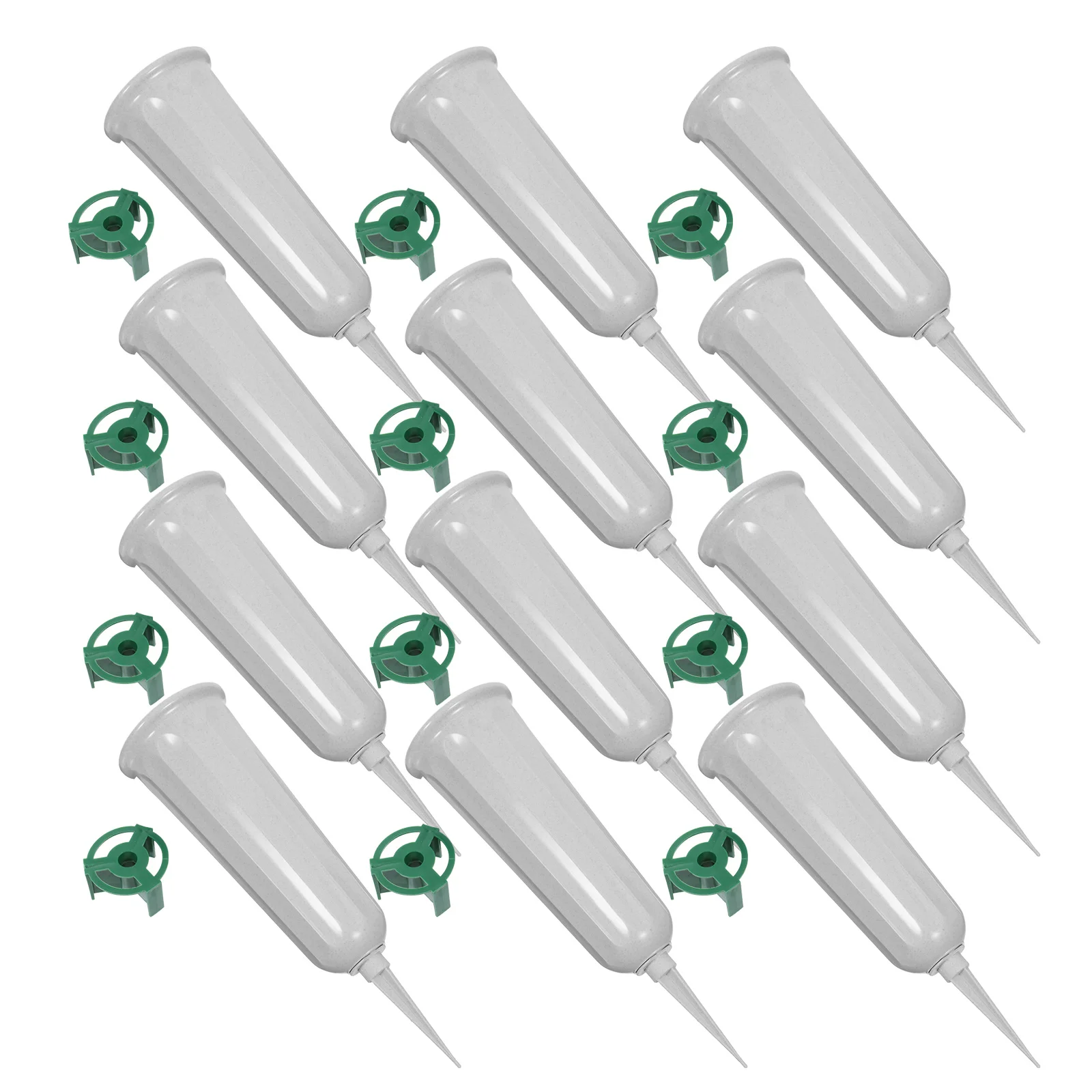 

1Set Dried Flower Arrangement Tube Plastic Grave Vase for Cemetery Outdoor Use Cone Design Secure Stability Lawn Insert Memorial