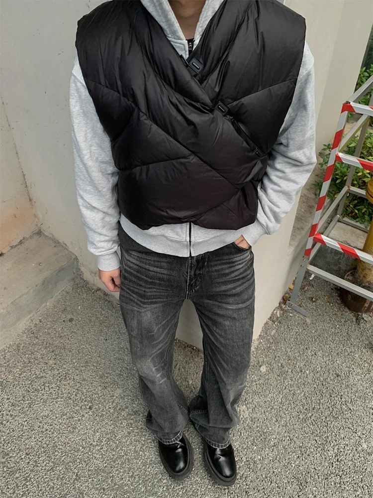 

Bla American High Street Cleanfit ort down Vest Men's Thiened Loose Design Cotton Workwear for Autumn And Winter