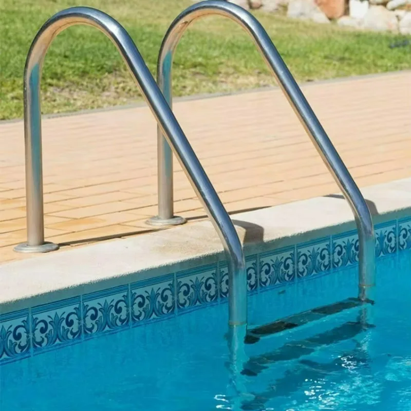 Commercial Grade Stainless Steel Pool Ladder Heavy-Duty Build Anti-Corrosion For Business Swimming Pool Scenes New Arrival