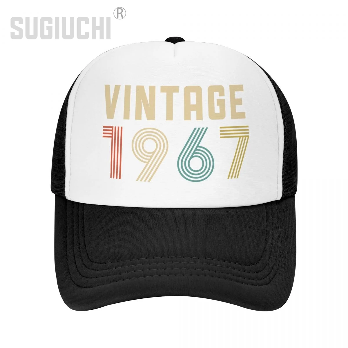 

Mesh Cap Hat VINTAGE 1967 Trucker Birthday for Men Women born All the people Retro Baseball Caps
