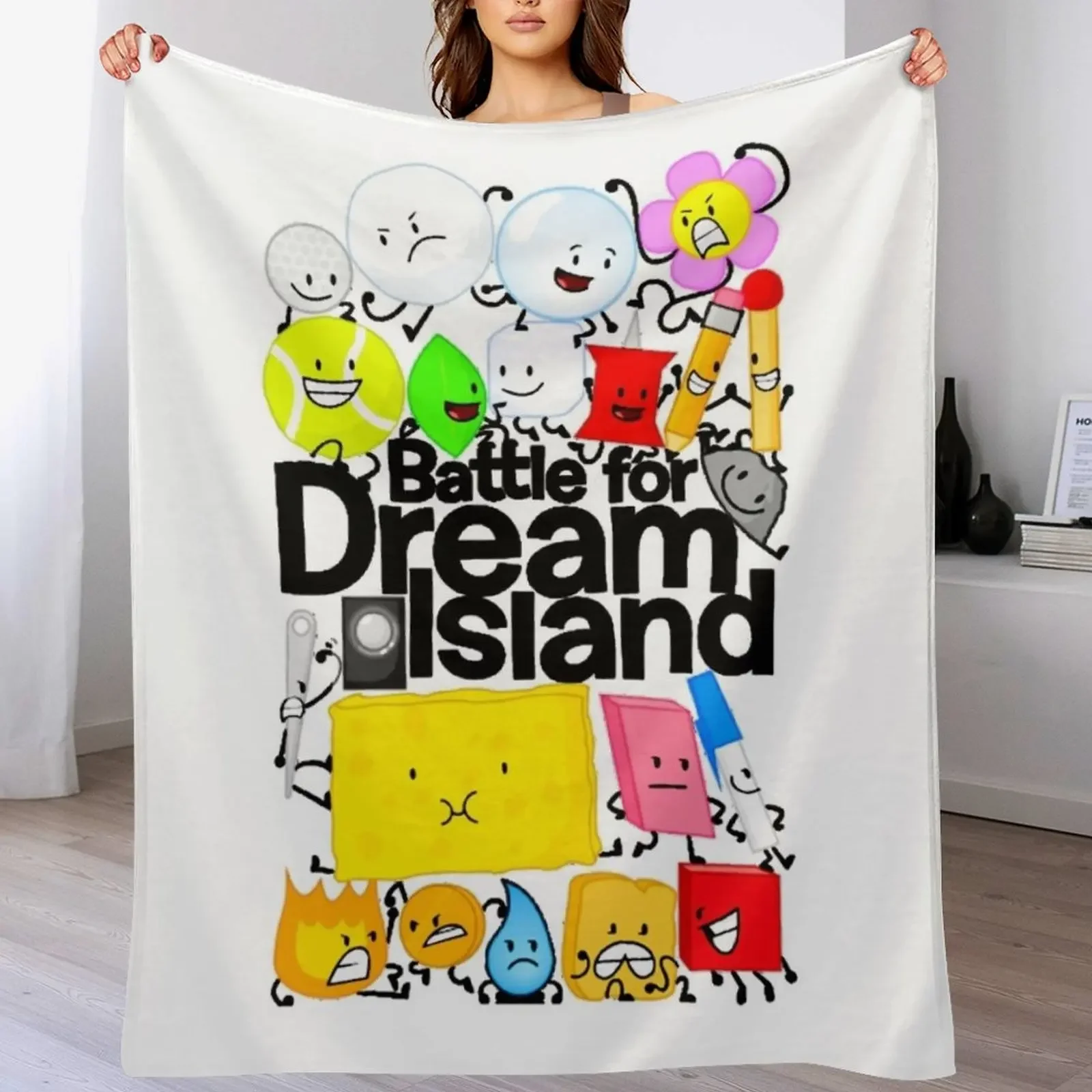 Battle for dream island Throw Blanket Warm Napping Blanket for Office Couch Bed