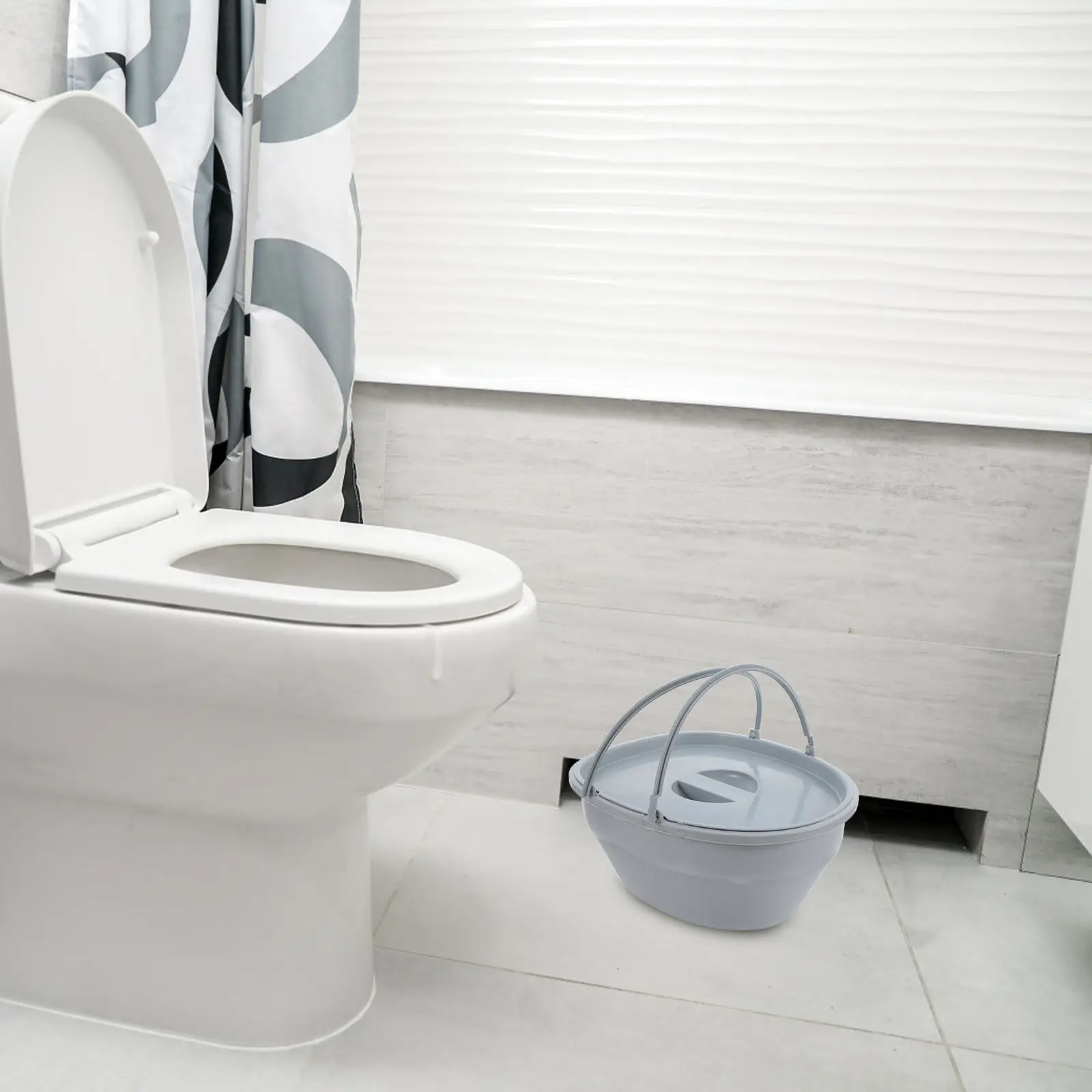 

Портативный туалет с внутренним вкладышем, съемным сиденьем-комодом, удобный и устойчивый, для пожилых людей, для дома, больниц, домов престарелых, мобильных туалетов