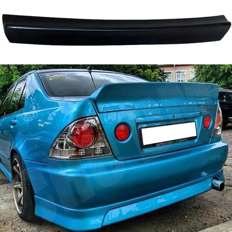 

For 1998 1999 2000 2001 2002 Lexus IS200 Altezza Modifikasi Gloss Black Real Carbon Fiber Rear Spoiler Trunk Lid GT TRD Style