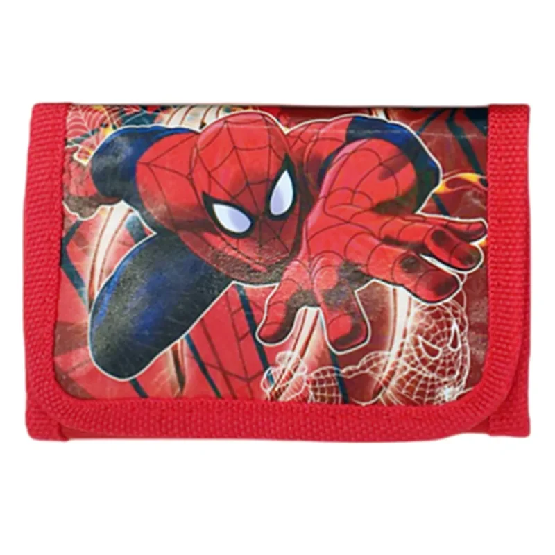 Disney-Avengers Carteira para crianças, Vingadores, Homem-Aranha, Mickey, Figura Anime, Bolsa de cartas, Porta-moedas, Crianças, Toy Presente para meninos, Random One