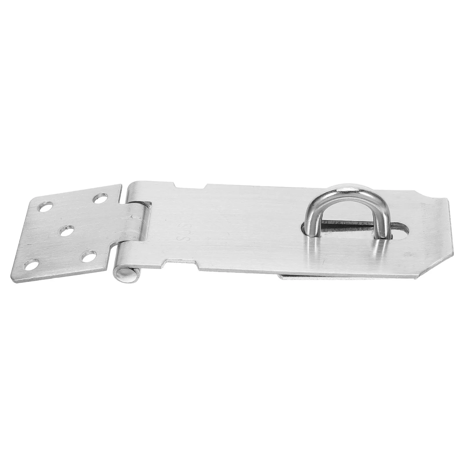 

1 set 1 Set Stainless Steel Lock Padlock For Cabinets Closets Gates Safety Clasp Hardware Outdoor Indoor Security Hasp Bolt Lock