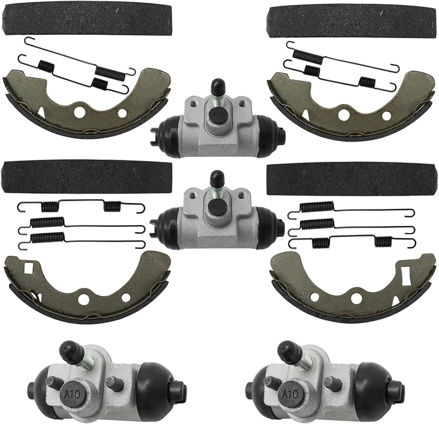 

Универсальный комплект тормозных колодок колесного цилиндра для моделей Kawasaki Mule 1000-4010, сменный передний и задний комплект