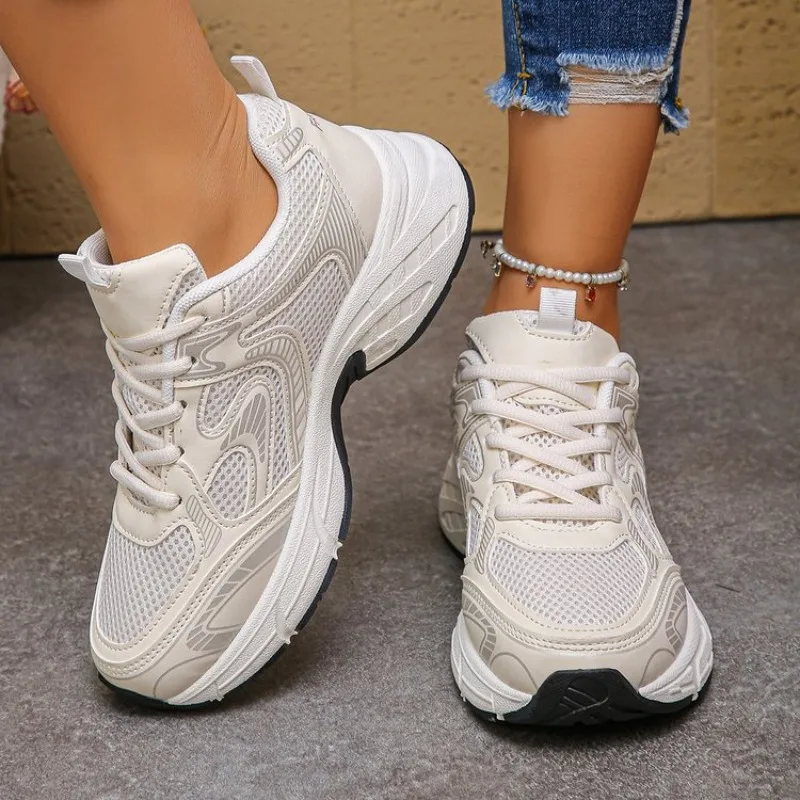 2026 Summer New Women's Dad Sneakers - Breathable Mesh Small-Design Casual All-Match Sports Shoes image 6