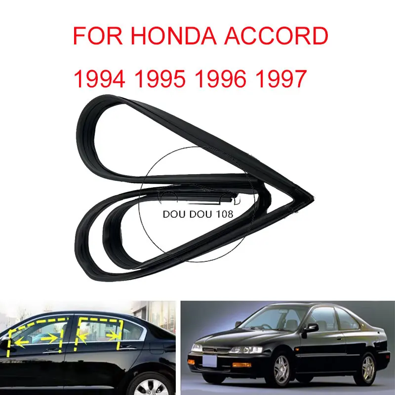 for honda ACCORD  SV4 1994 1995 1996 1997 DOOR GLASS RUN CHANNEL RUBBER