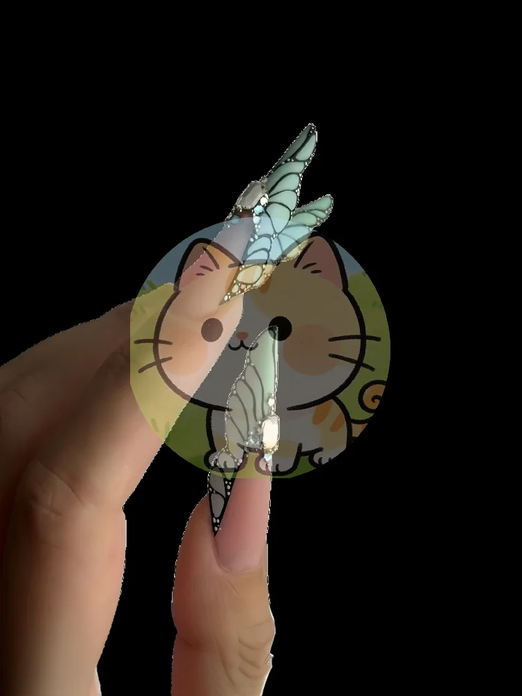 

Инновационные двойные формы для наращивания ногтей «Бабочка», 150 шт., удлиненные, многоразовые, для гелевого наращивания, быстрое создание формы, для маникюра своими руками.